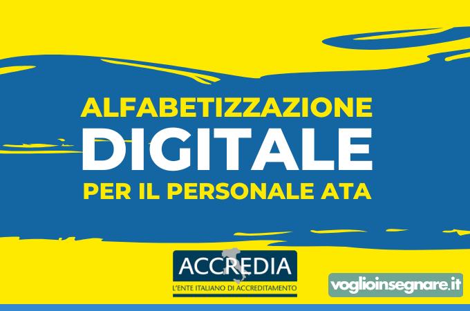 ATA: Alfabetizzazione digitale ACCREDIA come requisito per le graduatorie di terza fascia