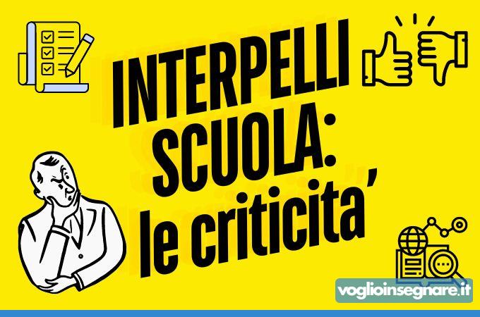 Criticità interpelli scuola